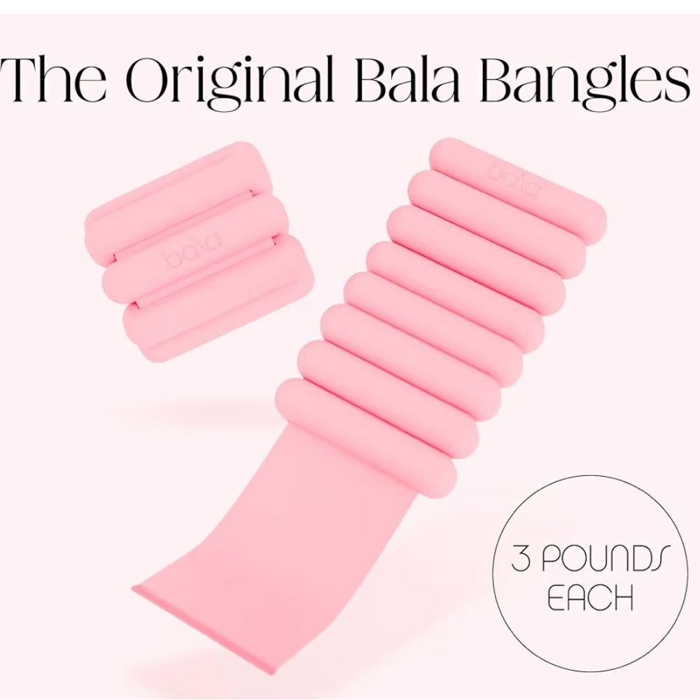 Bala Pink Original Bala Bangles Wrist Weights 3 Lb